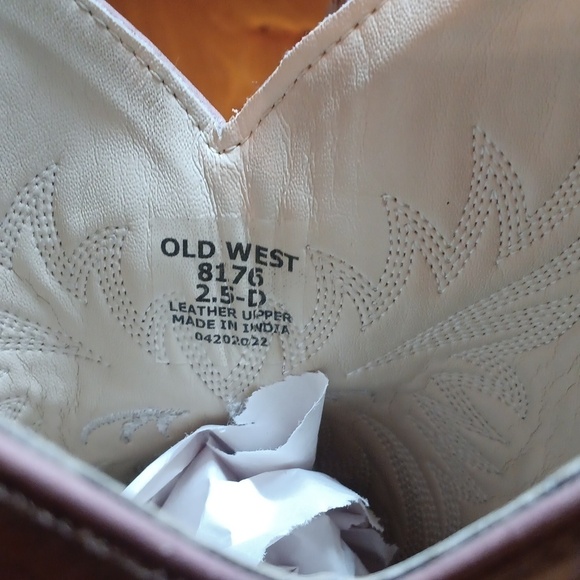 Old west cowboy boots girls size 2.5 - Picture 10 of 13